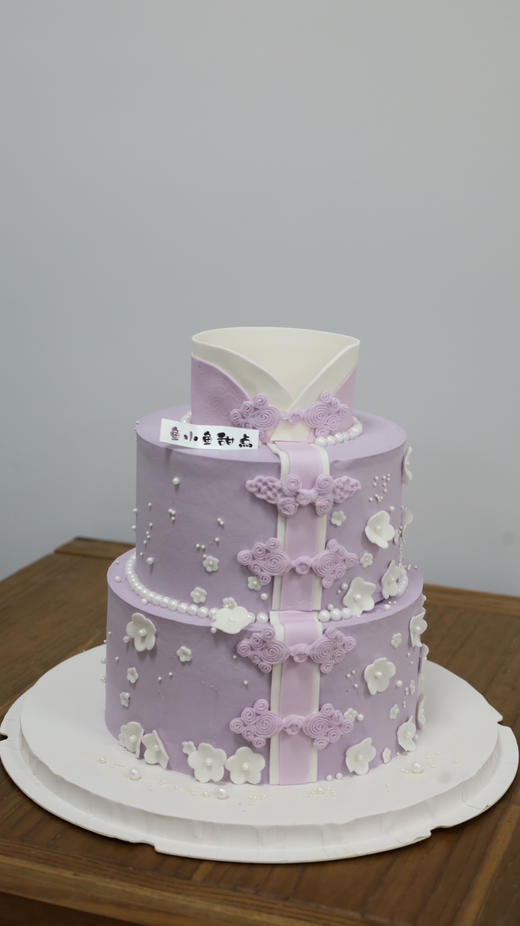 紫色系旗袍蛋糕 商品图8