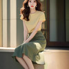减龄夏季搭配一整套时尚短袖半身裙两件套装女 商品缩略图3