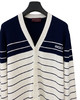 中性款刺绣条纹针织开衫012 商品缩略图2