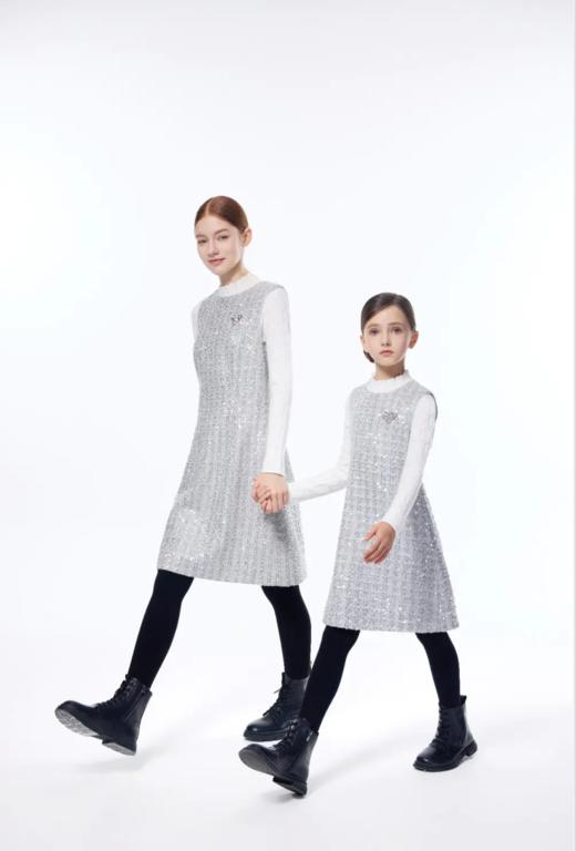 【春上新】【秋季新品】8楼 琳麦罗 LYNN&MILO 灰色粗纺珠片小香风 商品图4