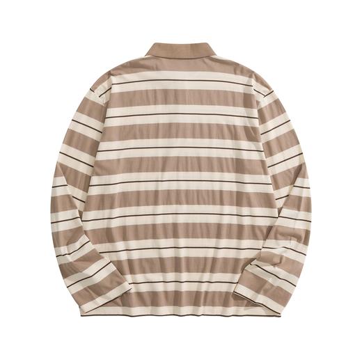 女款棉质条纹长袖Polo衫017 商品图1