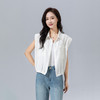 「高货xg」全新升级【铂金会员192/天猫259/差价67】(62455)洛诗琳收腰松紧宽松无袖衬衫2025夏季薄款休闲短款上衣女 商品缩略图1