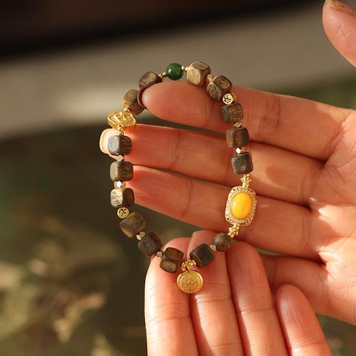 （3-5天发货）寻山隐·海南绿奇楠沉香新中式首饰 ，文玩国风美人的风雅首饰，自带儒雅香气 商品图4