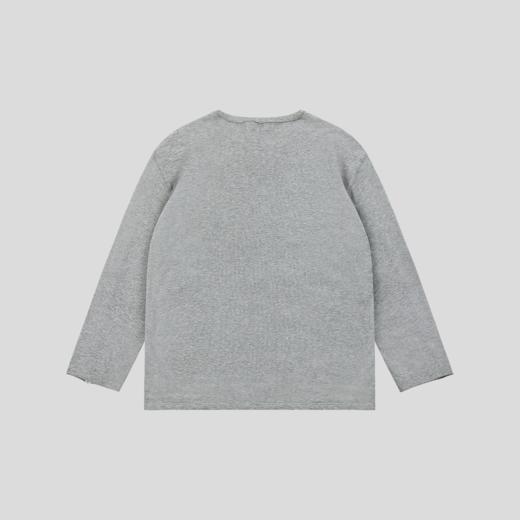 GOODBAI 916 白鸽环绕印花撞色拼接圆领长袖T恤 商品图2