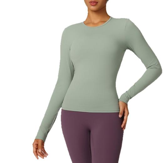 【147元任选3件】跃牌【蚂蚁运动】系列 亲肤透气运动长袖t恤修身瑜伽服WDB7007（活动产品，收货7天内支持退换） 商品图4