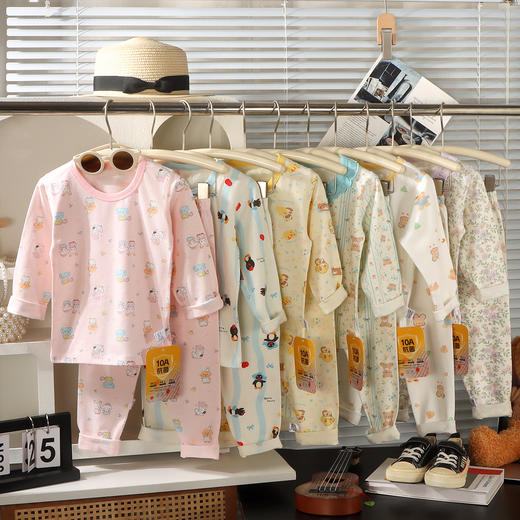 【商场专柜款‼️王炸款式69.9/2套】】80-160码儿童睡衣套装A类男女童卡通空调服宝宝纯棉秋衣裤中小童韩版长袖长裤聚 商品图3
