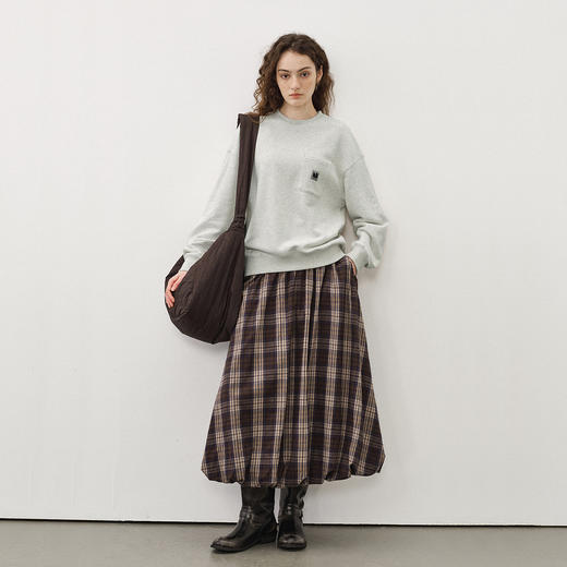 714street国潮宽松落肩口袋抓绒卫衣男2025秋冬新款情侣装长袖T恤 商品图2