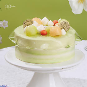 空山栀子·栀子绿茶鲜果奶油蛋糕，可选1.5/2.5/6磅 | 36 CAKE