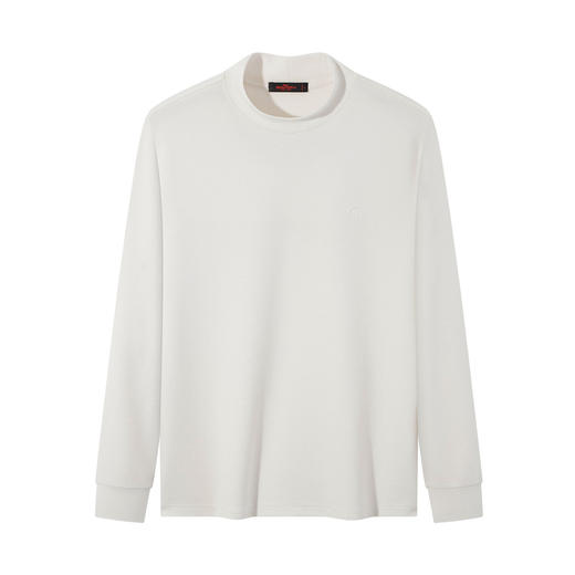 【提花肌理T恤】柒牌男士秋冬季新款半高领弹力T恤时尚休闲上衣129T70160 商品图4