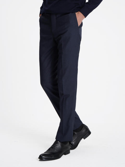 callisto日蚀蓝绵羊毛西裤 商品图2