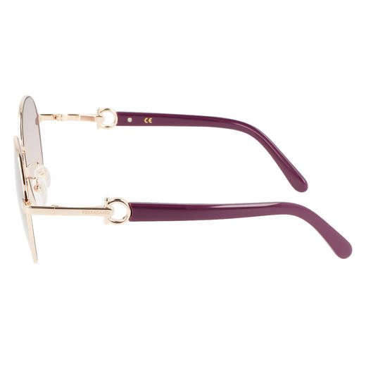 7886895643863 Salvatore Ferragamo 【商场同款】Ferragamo新品欧美时尚圆框复古休闲太阳镜墨镜女 商品图4