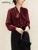【通勤日常】阿菁娜系带领时尚设计感法式衬衫F30Q202003 商品缩略图2