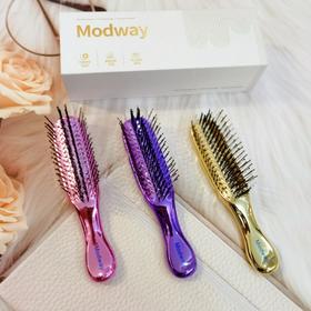 MODWAY干湿两用按摩梳|三段式弹性梳齿，一梳即顺