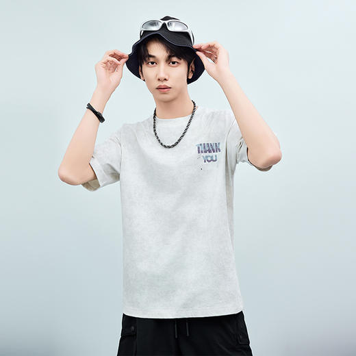 【新品上新】HX 夏季圆领短袖T恤S102522053101 商品图4