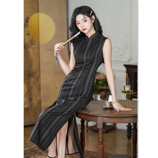 GX改良国风年轻女士日常可穿旗袍2025夏季新款民国女士旗袍裙 商品图3