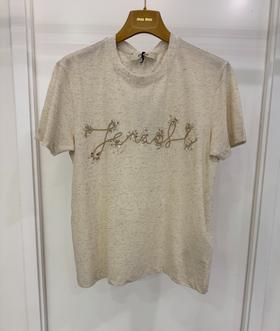 女款刺绣短袖T恤011