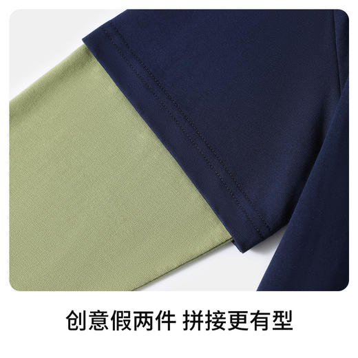 【纳维凯尔】【120-165】Navigare小帆船男童春秋款假两件长袖T恤 商品图8