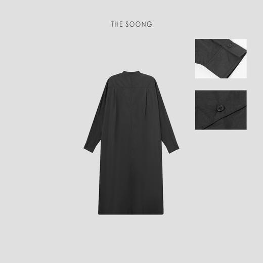 THESOONG|"张弛有度"新经典量感松弛线条长款立领风衣外套HWWT7422 商品图4