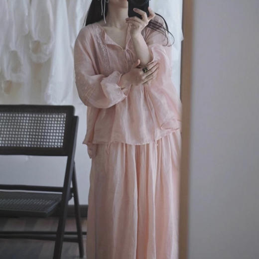 裁缝学苑AS551亚麻衬衫纸样半身裙套装女装半开小衫样板 商品图1