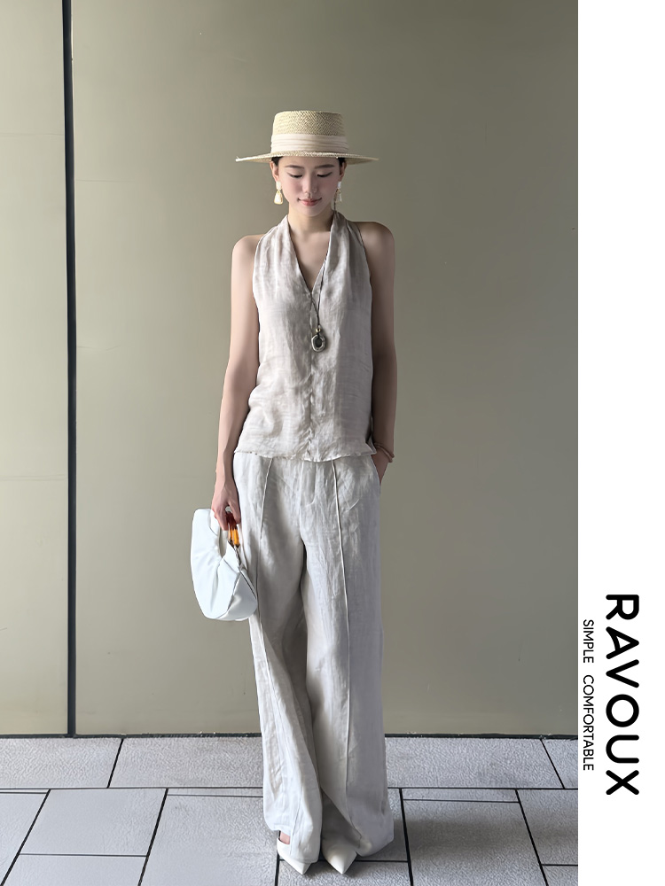 272049928苎麻度假上衣