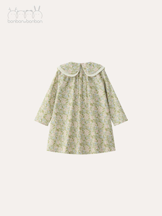 经典双领碎花连衣裙 商品图1