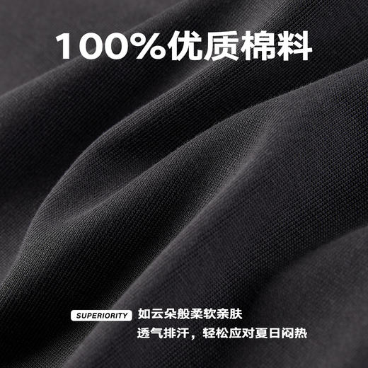 NPC潮牌胸前小织带100%棉短袖T恤男简约舒适字母印花NP55TE71 商品图4