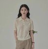 富家千金既视感   重磅！LP翻领polo短袖  镂空桑蚕丝超细羊毛 商品缩略图0