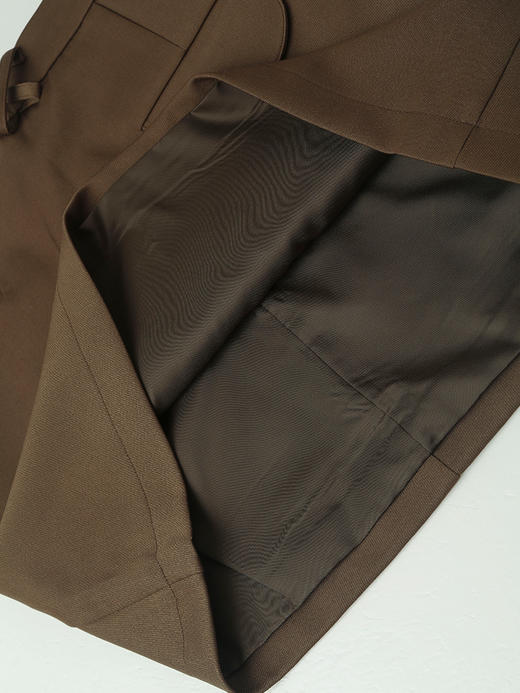 早秋气质担当！复古棕色半裙，搭小香风外套绝配 商品图4