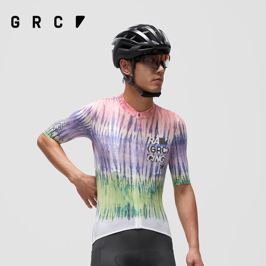 GRC桀骜无尽春夏新款CMYK速染羊毛透气短袖上衣公路自行车骑行服男 商品图4