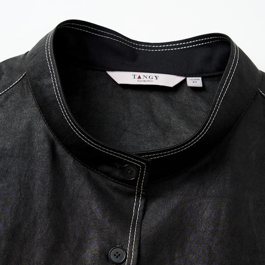 TANGYcollection天意2025秋季新品商场同款茛绸女衬衣L251002 商品图3