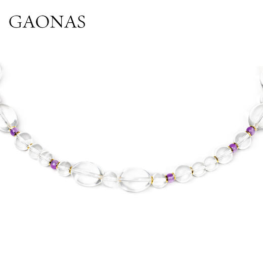 GAONAS 浮光纱 中式贵气清丽白珠项链11568XW 商品图1