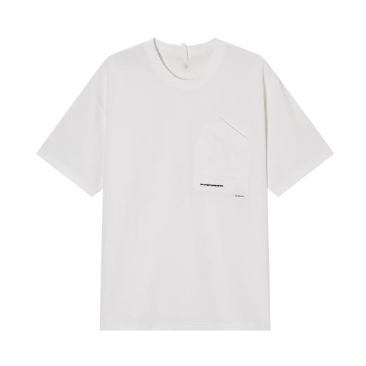 NPC潮牌前胸不对称口袋【华夫格】圆领短袖T恤休闲男NP55TE58 商品图6