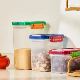 LOTOZA 坚果杂粮密封罐6件套|出口欧美标准！密封锁鲜不变味