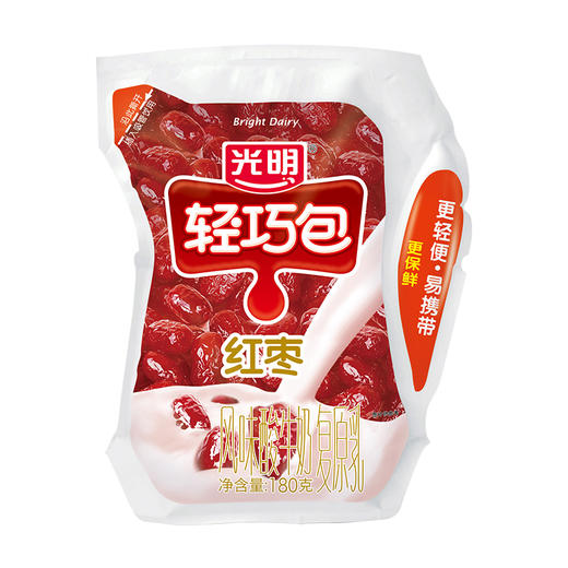 光明轻巧包红枣酸奶180g，保质期21天 商品图0