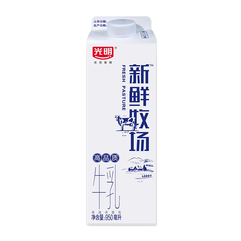光明新鲜牧场高品质牛乳950ml，保质期15天