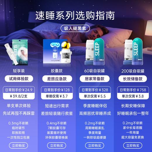 【试用装】InhaleVita速睡伴美国进口吸入褪黑素非安瓶软糖助眠 商品图4