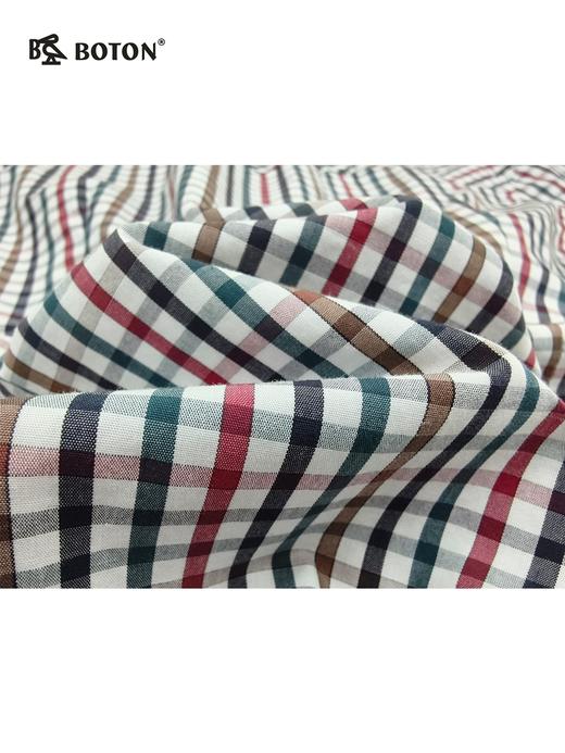 【第2件半价！尾货清仓不退换】波顿女士休闲短袖格仔衬衫LS378 商品图4