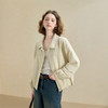西遇美式复古工装夹克外套女秋季宽松显瘦棒球服通勤短款上衣V2951196 商品缩略图3