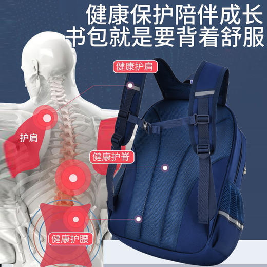 史努比儿童书包小学生男童三到六年级大容量护脊减负女孩双肩包 商品图4
