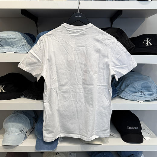 Calvin Klein jeans/CK 男士纯棉圆领字母LOGO印花透气短袖T恤 商品图3
