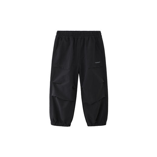 英氏儿童长裤春秋男童休闲工装裤纯色百搭中大童休闲直筒裤长裤 商品图4