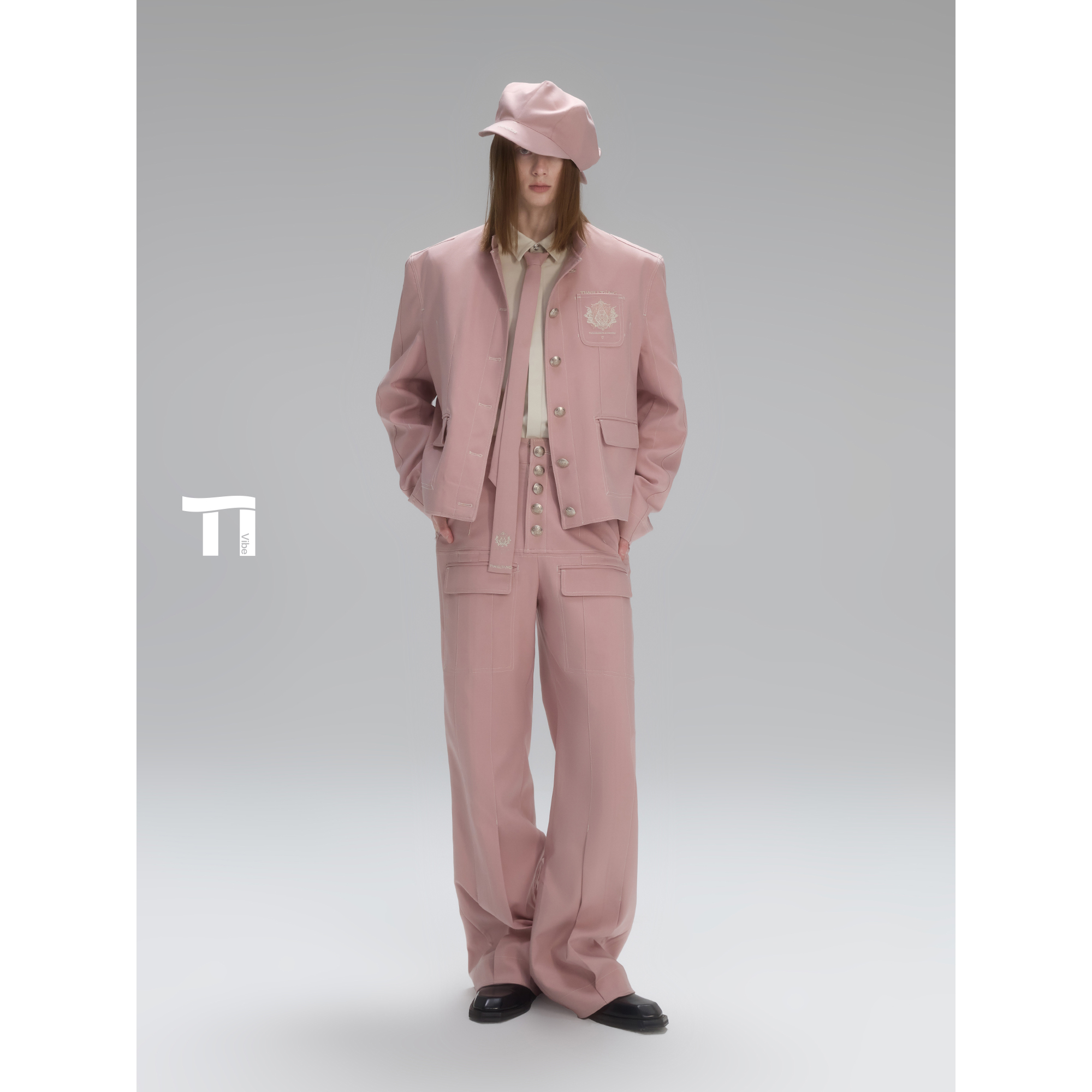 启世录TIWILLTANG“矜奢世家”雅痞减龄中式小立领高智感长裤夹克