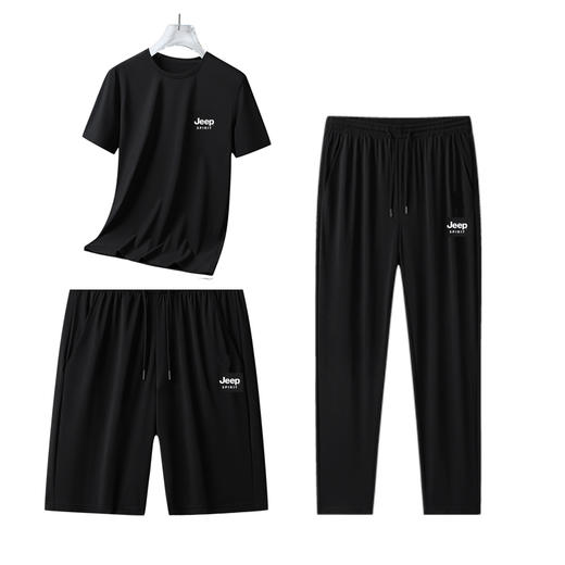 【品牌清仓89元/3件套】JEEP SPIRIT 7A抗菌+防晒男女款冰丝3件套装 商品图0