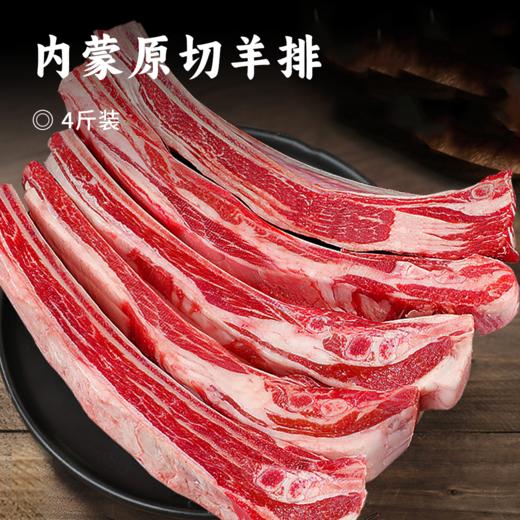 内蒙原切羊排 | 甄选180天散养嫩羔 羊排中部精华肋排 整根原切 肉质柔软弹嫩 香浓不膻 肥瘦相间 商品图0