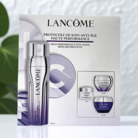 【保税仓】兰蔻（Lancome）三管精华四件套（三管精华50ml+眼霜5ml+百肽霜15ml+晚霜15ml）（效期27年）
