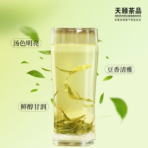 【官方正品】云南白药天颐秀春潮云南滇绿早春烘青绿茶茶叶特级春茶2025新茶豆香罐120g 商品图2