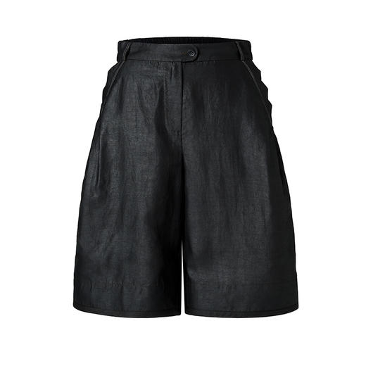 2025夏季新品商场同款松紧休闲茛绸女士短袖休闲裤L251508 商品图4