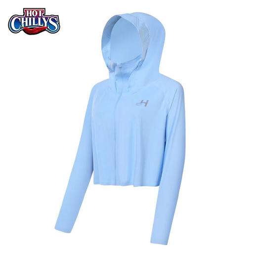[清仓]HOTCHILLYS红辣椒户外运动登山透气修身无缝冰丝防晒衣女UPF40皮肤衣外套 商品图3