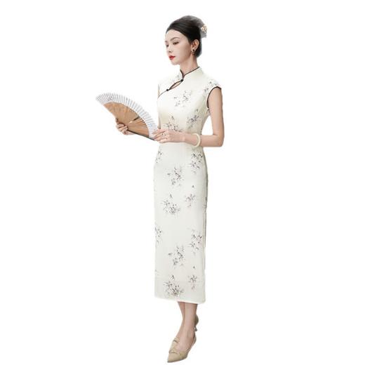 GX改良新中式年轻少女款长款旗袍2025夏季新款日常可穿旗袍裙 商品图4