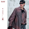 BJHG不计后果 美式复古衬衫男款秋季水洗做旧街头纯棉衬衣外套女 商品缩略图0